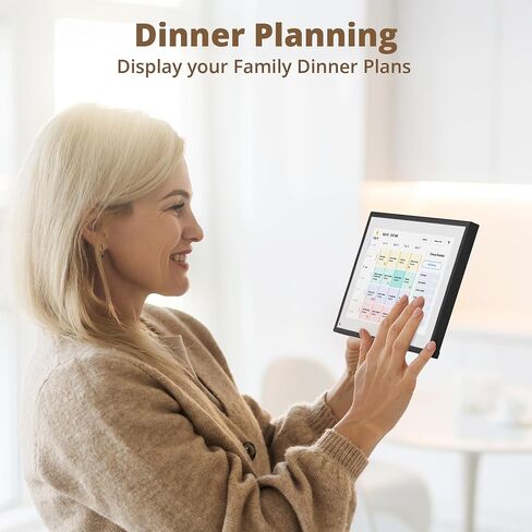 Dragon Touch 10.1 inch Digital Calendar Chore Chart – Interactive Touchscreen,Digital Picture Frame Smart Family Planner, Hearth Display Desk Digital Calendar Seamless Scheduling Black in Saudi Arabia