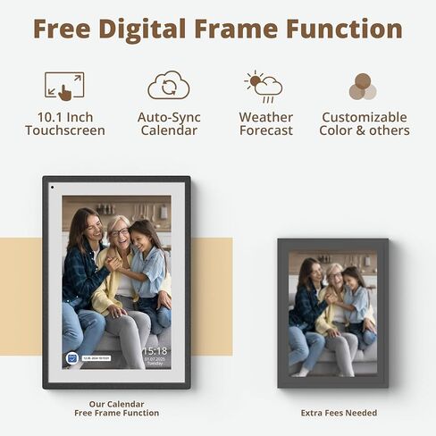 Dragon Touch 10.1 inch Digital Calendar Chore Chart – Interactive Touchscreen,Digital Picture Frame Smart Family Planner, Hearth Display Desk Digital Calendar Seamless Scheduling Black in Saudi Arabia