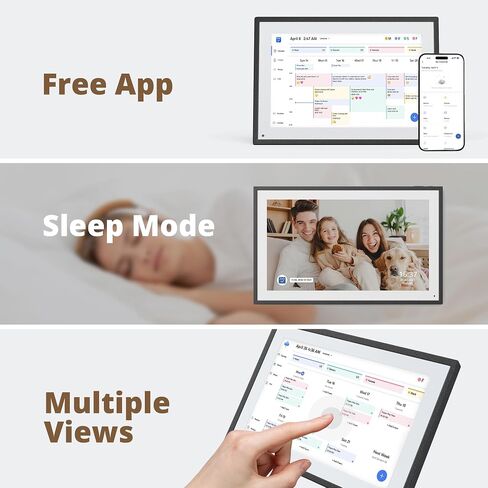 Dragon Touch 10.1 inch Digital Calendar Chore Chart – Interactive Touchscreen,Digital Picture Frame Smart Family Planner, Hearth Display Desk Digital Calendar Seamless Scheduling Black in Saudi Arabia