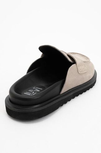 Forever & Always Shoes Laven - قباقيب جلد سويدي بيج (للنساء) in Saudi Arabia