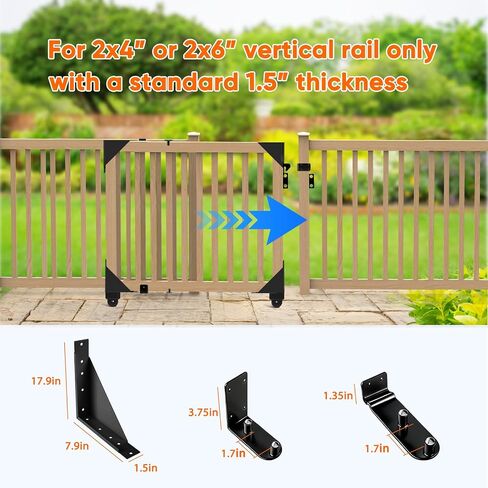 Sliding Gate Kit - Heavy Duty Rolling Gate Hardware Kit for Wooden Fence, Anti-Sag Design with Smooth Wheels, Easy DIY Installation for Porch, Pool, Barn Deck Gate (Black) in Saudi Arabia