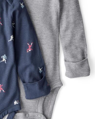 Carter's baby-boys Purelysoft 2-pack Long Sleeve Bodysuit in Saudi Arabia