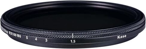 Kase Wolverine المغناطيسي المتغير ND 1.5 إلى 5 Stop ND Filter + محول مغناطيسي للكاميرا الرقمية المدمجة المتوافقة مع Sony RX100 in Saudi Arabia