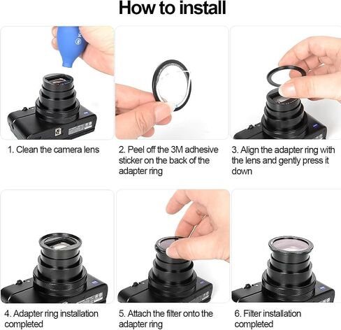 Kase Wolverine المغناطيسي المتغير ND 1.5 إلى 5 Stop ND Filter + محول مغناطيسي للكاميرا الرقمية المدمجة المتوافقة مع Sony RX100 in Saudi Arabia