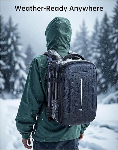 llano 22L Large Hardshell Camera Backpack Case, Camera Bags for Photographers Compatible with DSLR and Mirrorless Cameras,for Sony Canon Nikon Fujifilm with Laptop Compartment,Travel and Outdoor in Saudi Arabia