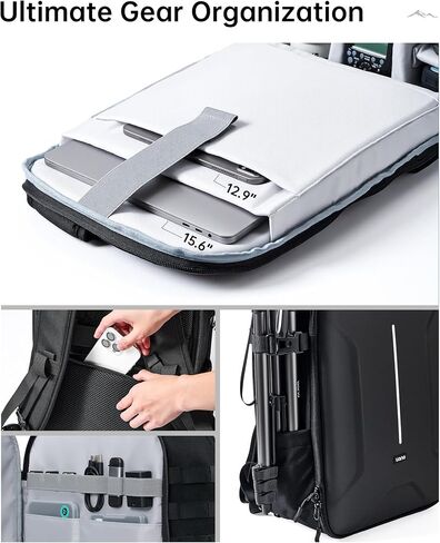 llano 22L Large Hardshell Camera Backpack Case, Camera Bags for Photographers Compatible with DSLR and Mirrorless Cameras,for Sony Canon Nikon Fujifilm with Laptop Compartment,Travel and Outdoor in Saudi Arabia