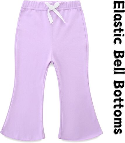 Toddler Girl Fall Winter Outfits Ruffle Sweatshirt and Flare Pants Clothes Set Baby Girls Long Sleeve Sweatsuits in Saudi Arabia