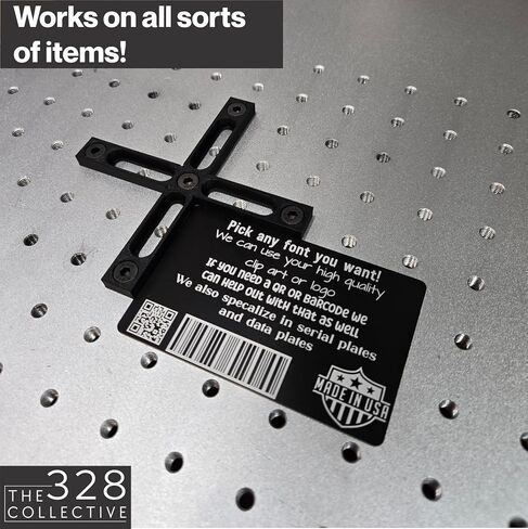 Laser Engraver Fence Kit for Galvo Lasers – 8 Piece Fixture & Guide Set with 6mm Bolts, Fits 25mm Pattern Tables in Saudi Arabia