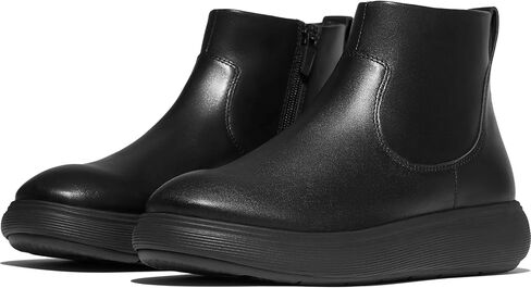 FitFlop Women's Iq-comff Leather Zip Ankle Boots in Saudi Arabia