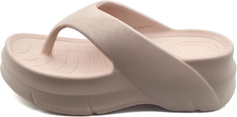 Solaud Women's Platform Flip Flops With Arch Support Summer Chunky Heeled Slides Casual Comfortable Wedge High Slip on Beach Sandals Thong Slippers in Saudi Arabia