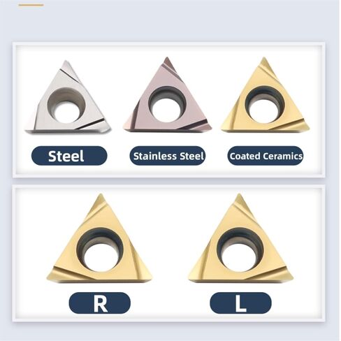 10 قطعة TPGH080202/204 TPGH110302/304 TBGT060102/104 R-F L-F أدوات القطع المملة CNC مخرطة كربيد إدراج لـ P.M(TPGH110304R-F GH02) in Kuwait