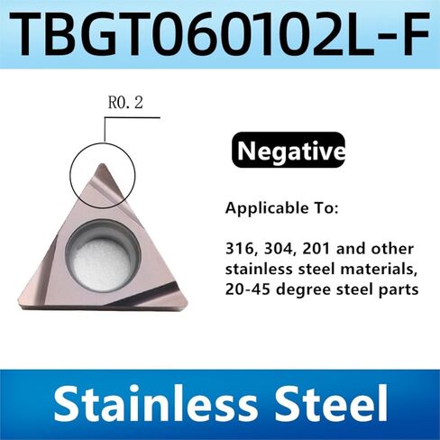 10 قطعة TPGH080202/204 TPGH110302/304 TBGT060102/104 R-F L-F أدوات القطع المملة CNC مخرطة كربيد إدراج لـ P.M(TPGH110304R-F GH02) in Kuwait