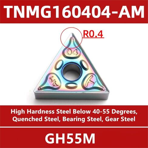 10 قطعة TNMG160404/408 WNMG080404/408 VNMG160404 VNMG160408 AM كما مخرطة CNC الخارجية تحول أداة كربيد قطع إدراج (VNMG160404AM GMZS20M) in Kuwait