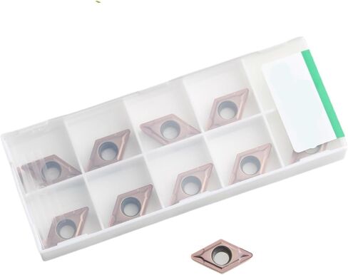 10PCS DCMT070204-MV/208-MV DCMT11T304/308 GM9130 CNC Lathe Cutter Cutting Carbide Inserts for Stainless Steel(DCMT070208 MV GM9130) in Saudi Arabia