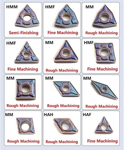 10PCS WNMG08 TNMG16 CNMG12 SNMG12 DNMG15 VNMG16 HAF HAH MM HFM Turning Inserts CNC Lathe Cutter Cutting Carbide Inserts(VNMG160404-MM GM2H) in Saudi Arabia