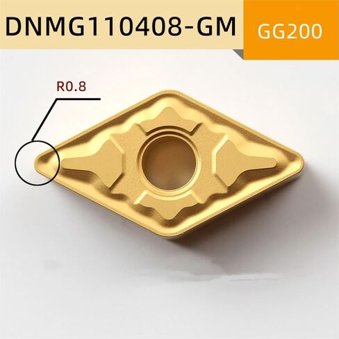 10 قطعة DNMG110404/408 L-C GM QM TM CNC كربيد إدراج مخرطة القاطع تحول أدوات شفرة القطع الخارجية (DNMG110408-LC GMZ25) in Kuwait