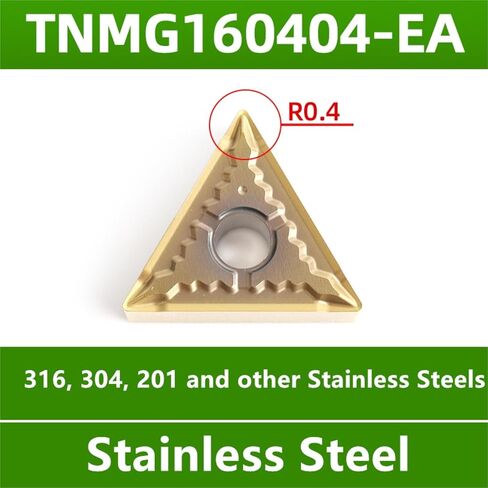 10 قطعة TNMG160404 CNMG120404 WNMG080404/408 EA سبائك التيتانيوم CNC مخرطة القاطع أدوات تحول خارجية سبائك الصلب كربيد (WNMG080404-EA GP50TN) in Kuwait