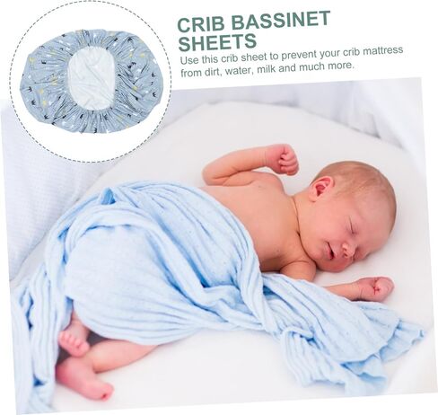 وسادة مرتبة VANZACK Bassinet، ملاءات قابلة للتنفس ومجهزة بشكل آمن لأسرة الأطفال والأسرّة للمراتب القياسية والساعة الرملية، صيف دافئ in Saudi Arabia