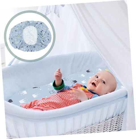 وسادة مرتبة VANZACK Bassinet، ملاءات قابلة للتنفس ومجهزة بشكل آمن لأسرة الأطفال والأسرّة للمراتب القياسية والساعة الرملية، صيف دافئ in Saudi Arabia