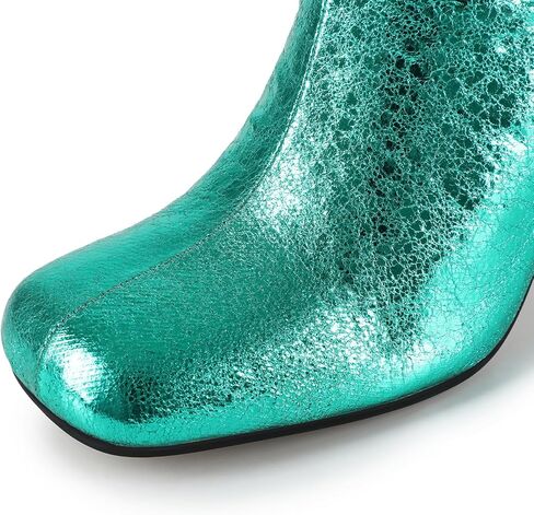 إمرأة حذاء برقبة للركبة ساحة تو منصة كتلة مكتنزة كعب أحذية للنساء عالية الكعب الجانب سستة المرأة ركوب أحذية طويلة in Kuwait