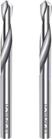 1/4 Carbide Drill Bits, Solid Carbide for Hardened Steel, Tungsten Carbide Drill Bit Set for CNC Machines Ideal for Metal Copper Alloy Cast Iron Stainless(2, 1/4 in) in Saudi Arabia