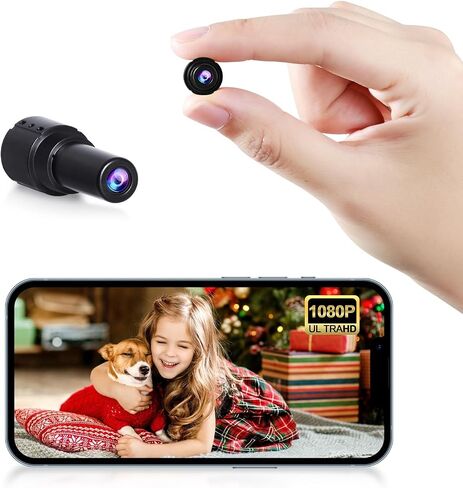 Smallest Wireless WiFi IP Camera,Tiny Spy Camera,HD1080P Video Recording Live Feed,Baby Monitor,Nanny Cam,Pet Cam with Night Vision,Motion Detection,Cloud Storage for Security with iOS/Android APP in Saudi Arabia