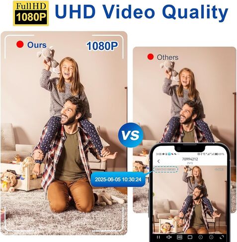 Smallest Wireless WiFi IP Camera,Tiny Spy Camera,HD1080P Video Recording Live Feed,Baby Monitor,Nanny Cam,Pet Cam with Night Vision,Motion Detection,Cloud Storage for Security with iOS/Android APP in Saudi Arabia