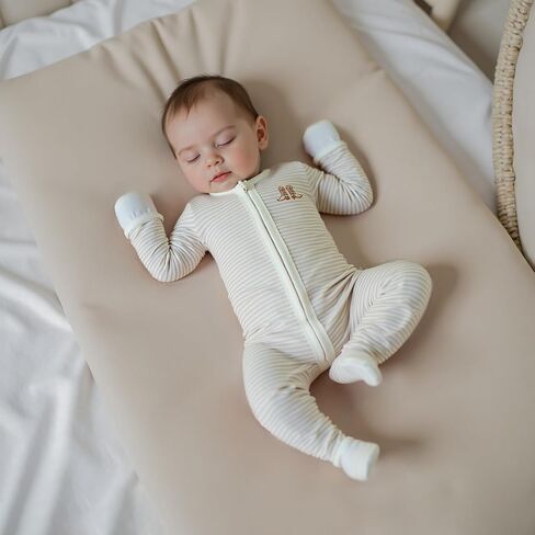 Infant Boy Western Footie Rompers Newborn Baby Coming Home Outfit Fall Clothes Long Sleeve Striped Jumpsuit with Hat in Saudi Arabia