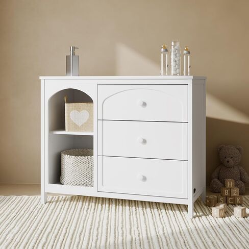Graco Olivia 6 Drawer Double Dresser (Hazelnut) – GREENGUARD Gold Certified Storage for Baby and Kids Bedroom, Interlocking Drawer System, Anti-Tip Kit Included in Saudi Arabia