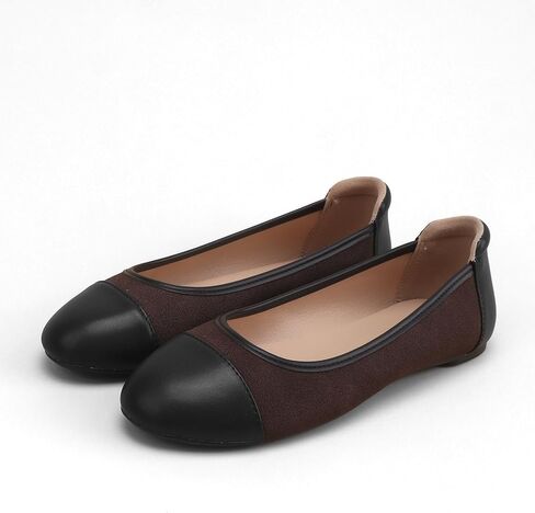 Ballet Flats Shoes for Women Round Toe Comfortable Womens Flats Slip On Dress Shoes Classic Black Work Flats for Women Casual Ballet Shoes in Saudi Arabia