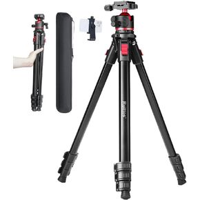 Travel Tripod, 70" Camera Tripod Monopod with Ball Head Lightweight Aluminum Portable for DSLR/SLR Cameras, Video Camcorders, Action Cameras, Phones, Telescopes...8.8lbs (TM70-LB36) in Saudi Arabia