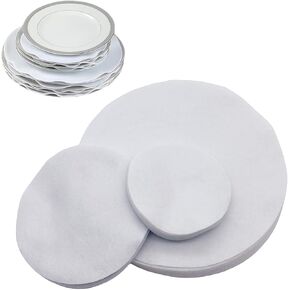 Tableware Protection Pads, 36 Pieces in 3 Sizes, 4.5-10 inch Soft Felt Plate Separators in Saudi Arabia