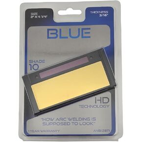 Blue Auto-Darkening Welding Lens - High Definition Blue Hue Filter- Fits 2" x 4-1/4" Welding Hoods – Shade 12 in Kuwait