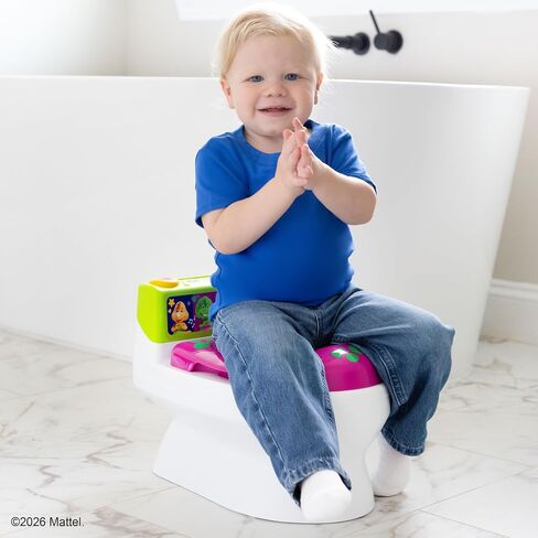 Barney Potty Trainer, Floor Potty Chair with Sounds, Removable Toilet Topper, Tracking Chart & Storage for Toddler Potty Training in Saudi Arabia