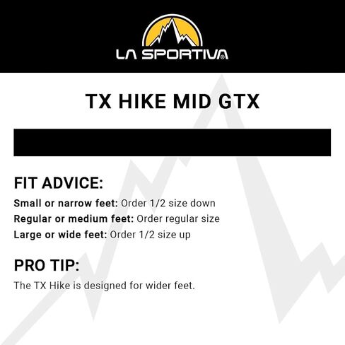حذاء La Sportiva النسائي TX Hike Mid GTX مقاوم للماء للمشي لمسافات طويلة in Kuwait