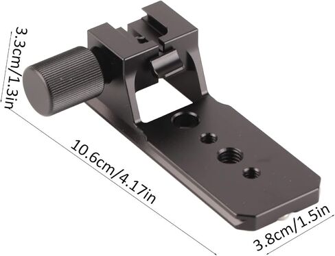 Akozon Veledge Lens Support Collar Mount Replacement Base Foot Stand for Fe 200 600 Enthusiasts Photographers Black in Saudi Arabia
