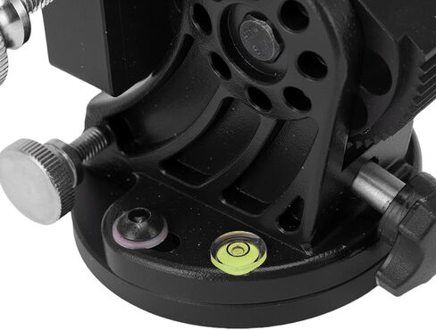 Telescope Latitude Base Mount, Aluminum Alloy, Flexible 90° Adjustment Equatorial Wedge Instrument Latitude Base for 3/8 Inch Astronomy Telescope Accessory (All Black) in Saudi Arabia