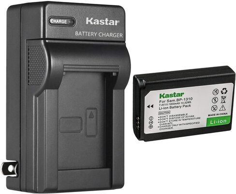 استبدال شاحن بطارية حائط تيار متردد من Kastar لبطارية Samsung BP1310 BP-1310 BP-1310EP، بطارية ED-BP1310 EDBP1310، شاحن Samsung BC1310 BC-1310، كاميرات Samsung NX5، NX10، NX11، NX20، NX100 in Kuwait