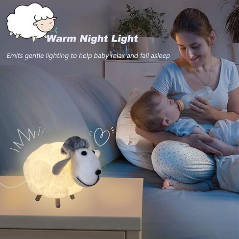 Small 3D Cute Sheep Lightning Night Light Warm White Changing Night Light NO DIY Decorations for Adults and Kids Indoor Home Bedroom in Saudi Arabia