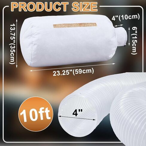Dust Collector Bag Set Include1 Dust Bag, 1 Heavy PVC Collection Hose 4''x4'' and 4 Hose Clamp for Household Cleaning Industrial Vacuum Systems, Lawn Tractors in Saudi Arabia