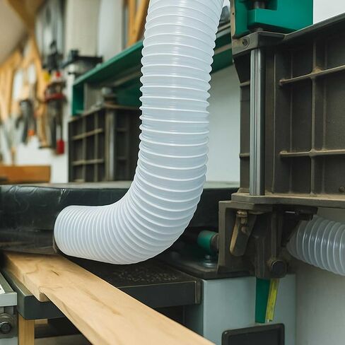 Dust Collector Bag Set Include1 Dust Bag, 1 Heavy PVC Collection Hose 4''x4'' and 4 Hose Clamp for Household Cleaning Industrial Vacuum Systems, Lawn Tractors in Saudi Arabia