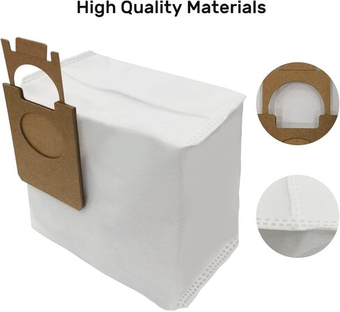 Replacement Dust Bags Compatible with Verefa V60 Pro, V60M Pro, Sysperl Climee Robot Vacuum, 2L (6Pack) in Saudi Arabia