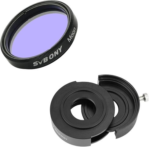 درج فلتر تلسكوب SVBONY SV226، درج مرشحات التصوير الفوتوغرافي مع محول M42-M48 ومرشح كوكبي 1.25 بوصة in Saudi Arabia