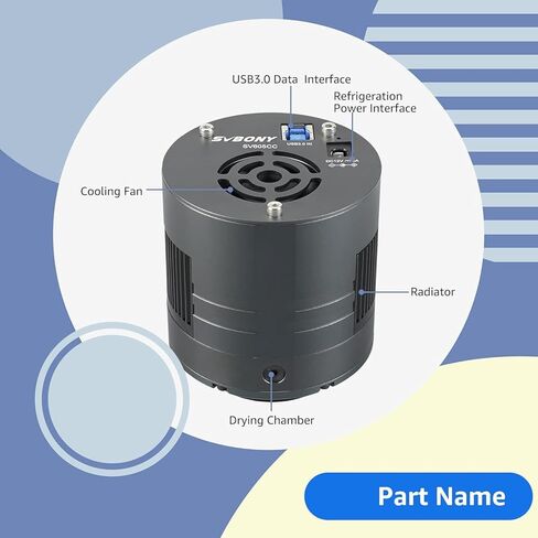SVBONY SV605CC Cooled Astrophotography Camera, 9MP IMX533 USB3.0 CMOS Color Astronomy Camera with 2" UHC Filter in Saudi Arabia