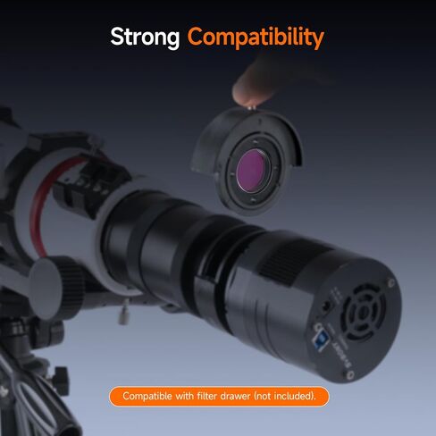 SVBONY T2 T Ring Adapter and T Adapter, 1.25 inches Metal Telescope Camera Adapter Bundle with SV220 H-Alpha OIII 3nm Dual-Band 1.25" Filter, Telescope Accessories for Deep Sky Astrophotography in Saudi Arabia