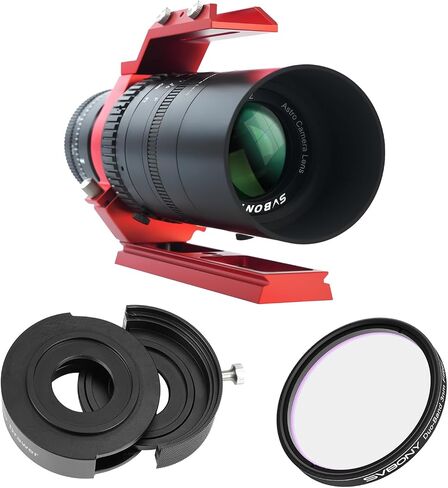 SVBONY SV220 H-Alpha OIII 3nm Dual-Band 2" Nebula Filter Bundle with SV555 54mm Petzval APO Refractor Telescope, Full Frame Compatibility, SV226 Telescope Filter Drawer for Deep Sky Photography in Saudi Arabia