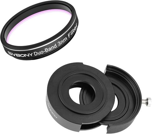 SVBONY SV226 Telescope Filter Drawer, Photographic Filters Drawer with M42-M48 Adapter Bundle with SV220 H-Alpha OIII 3nm Dual-Band 1.25" Filter, Telescope Accessories for Deep Sky Astrophotography in Saudi Arabia