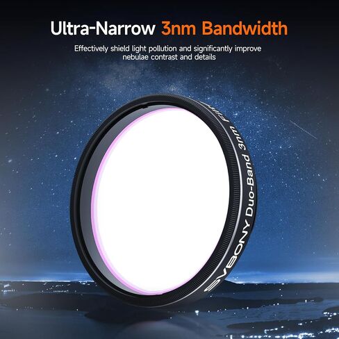 SVBONY SV172 Lens Heater Warmer Dew, 240mm Dew Heater Bundle with SV220 Telescope Filter, H-Alpha OIII 3nm Dual-Band 1.25" Nebula Filter, Telescope Accessories for Deep Sky Astrophotography in Saudi Arabia