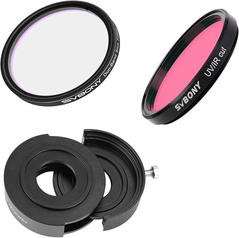 SVBONY SV220 H-Alpha OIII 3nm Dual-Band 2" Nebula Filter Bundle with UV IR Cut Block Filter, Blocks Red Ultraviolet, SV226 Telescope Filters Drawer for Deep Sky Photography in Saudi Arabia