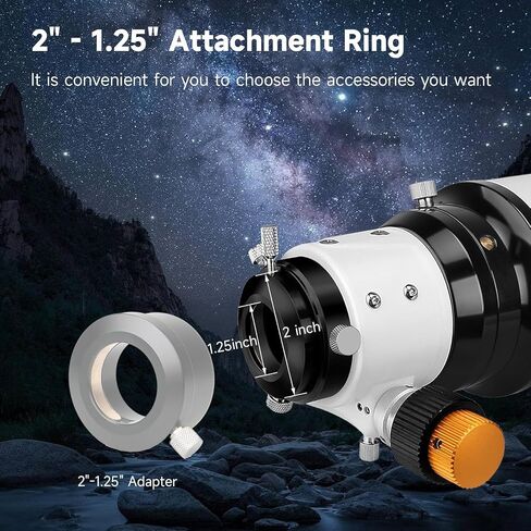 SVBONY SV503 Refractor Telescope, 102mm F7 Extra Low Dispersion Achromatic Refractor OTA&1.25 inches Planetary Filter in Saudi Arabia